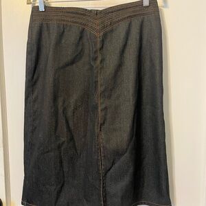 William B vintage denim midi skirt